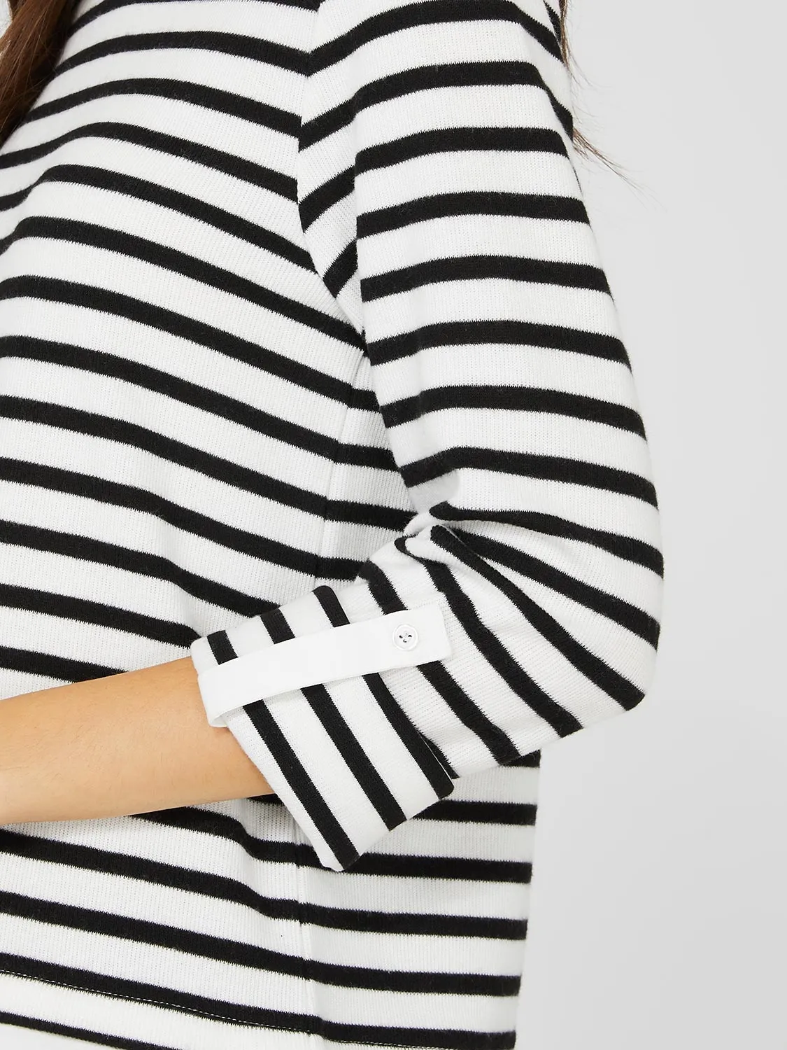 2-Fer Striped Long Sleeve Top