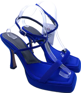 ASOS Blue Nimble Slim Platform High Heeled Sandals UK 6 EU 39 👠