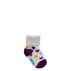 BABY HEARTS SOCKS - WHITE