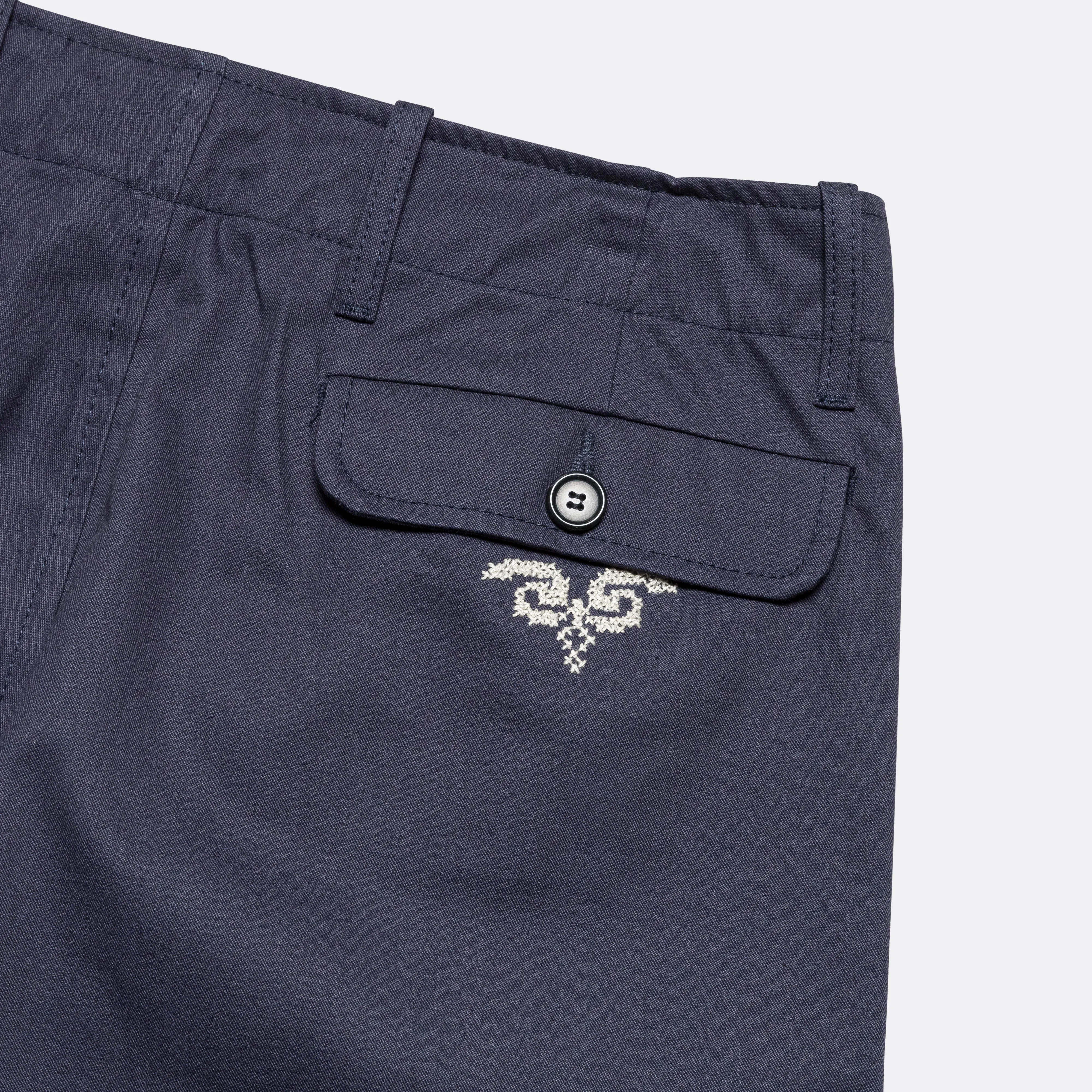 Barwaz Maskor Cotton Drill Trousers - Navy