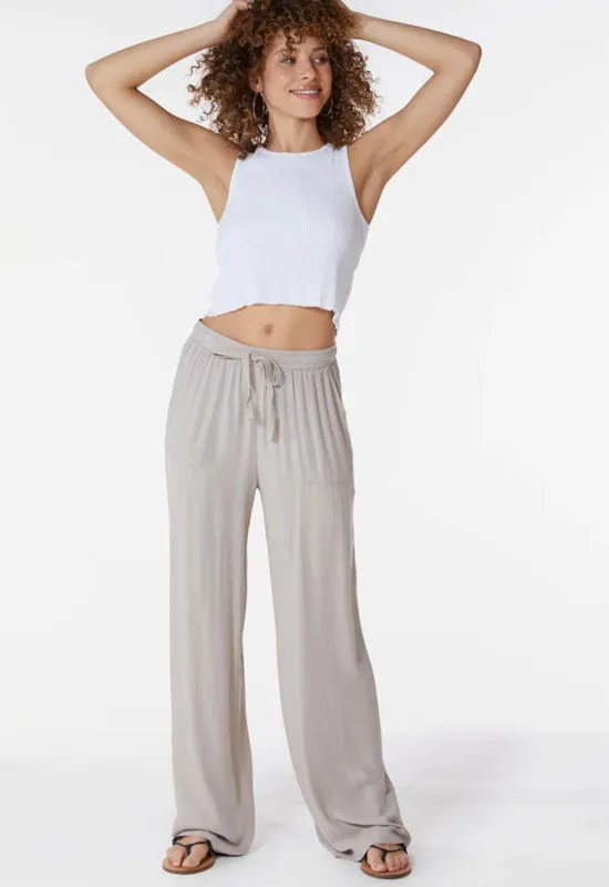 Bobi - Wide Leg Pant Tan