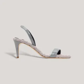 CLAUDIA | Grey - Slingback Sandals