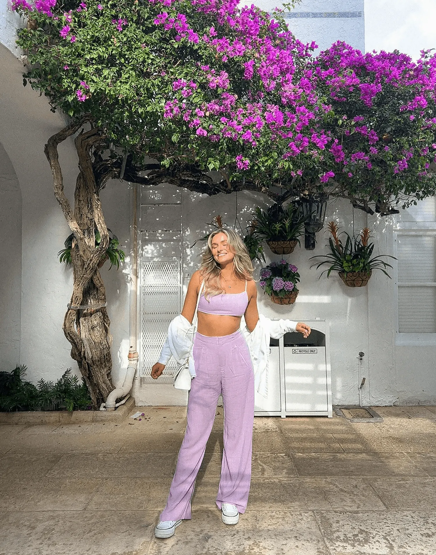 Finley Linen Pants (Lilac)