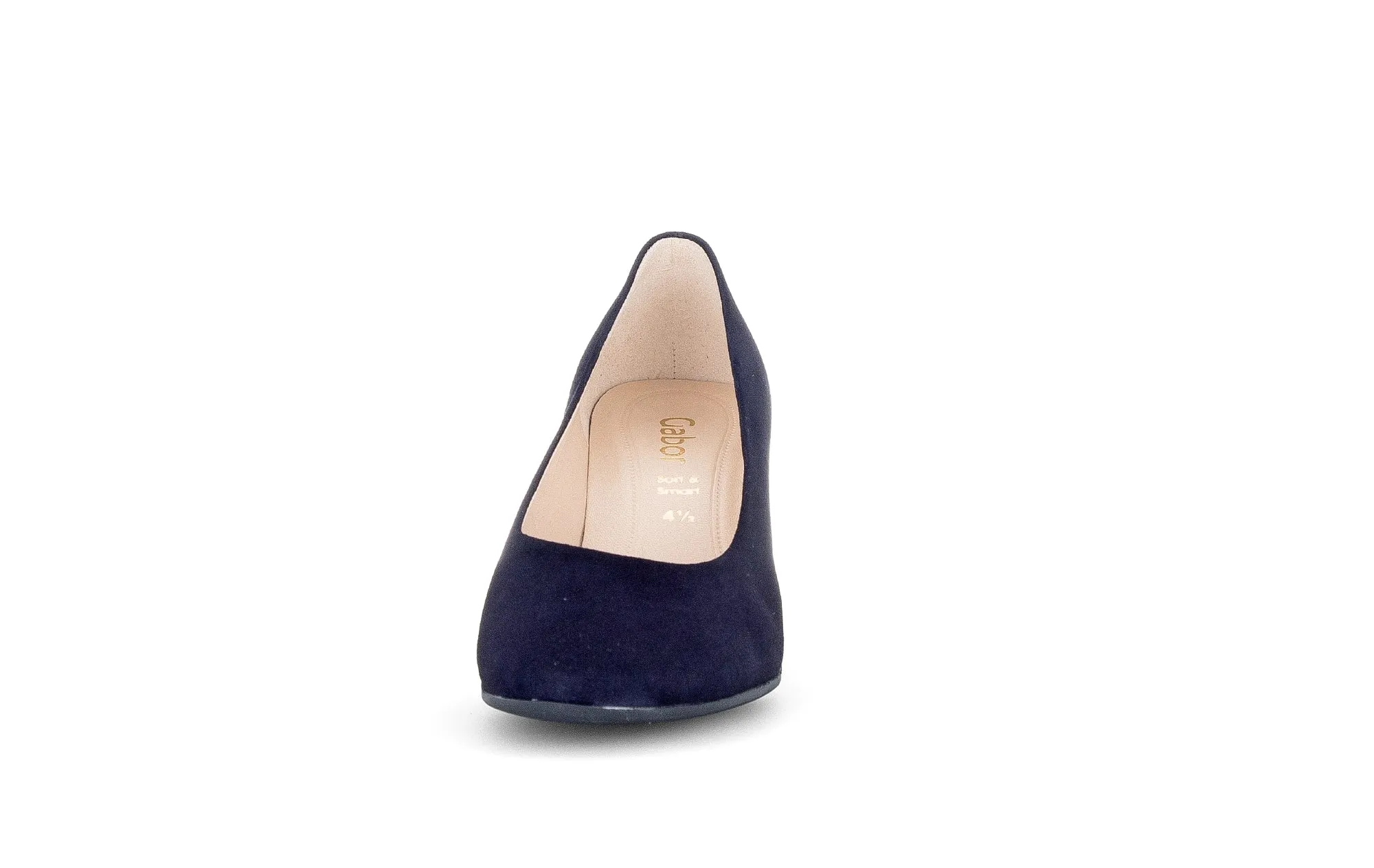 Gabor Navy Suede Court Shoe EDINA