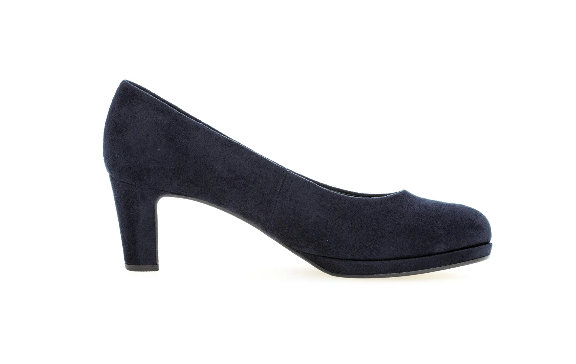 Gabor Navy Suede Court Shoe Figaro