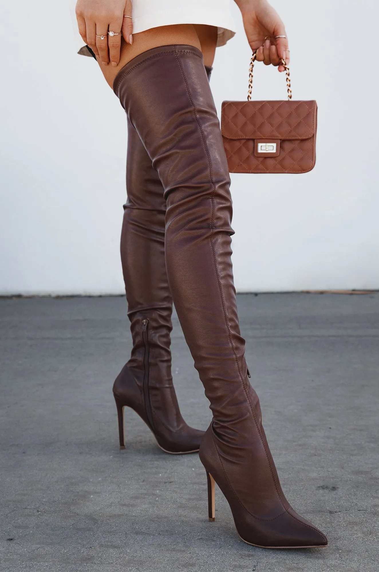 GISELE7  - BROWN PU