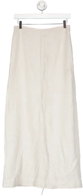 Glassons Beige Linen Blend Maxi Skirt UK 8