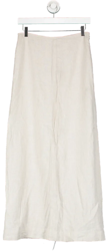 Glassons Beige Linen Blend Maxi Skirt UK 8