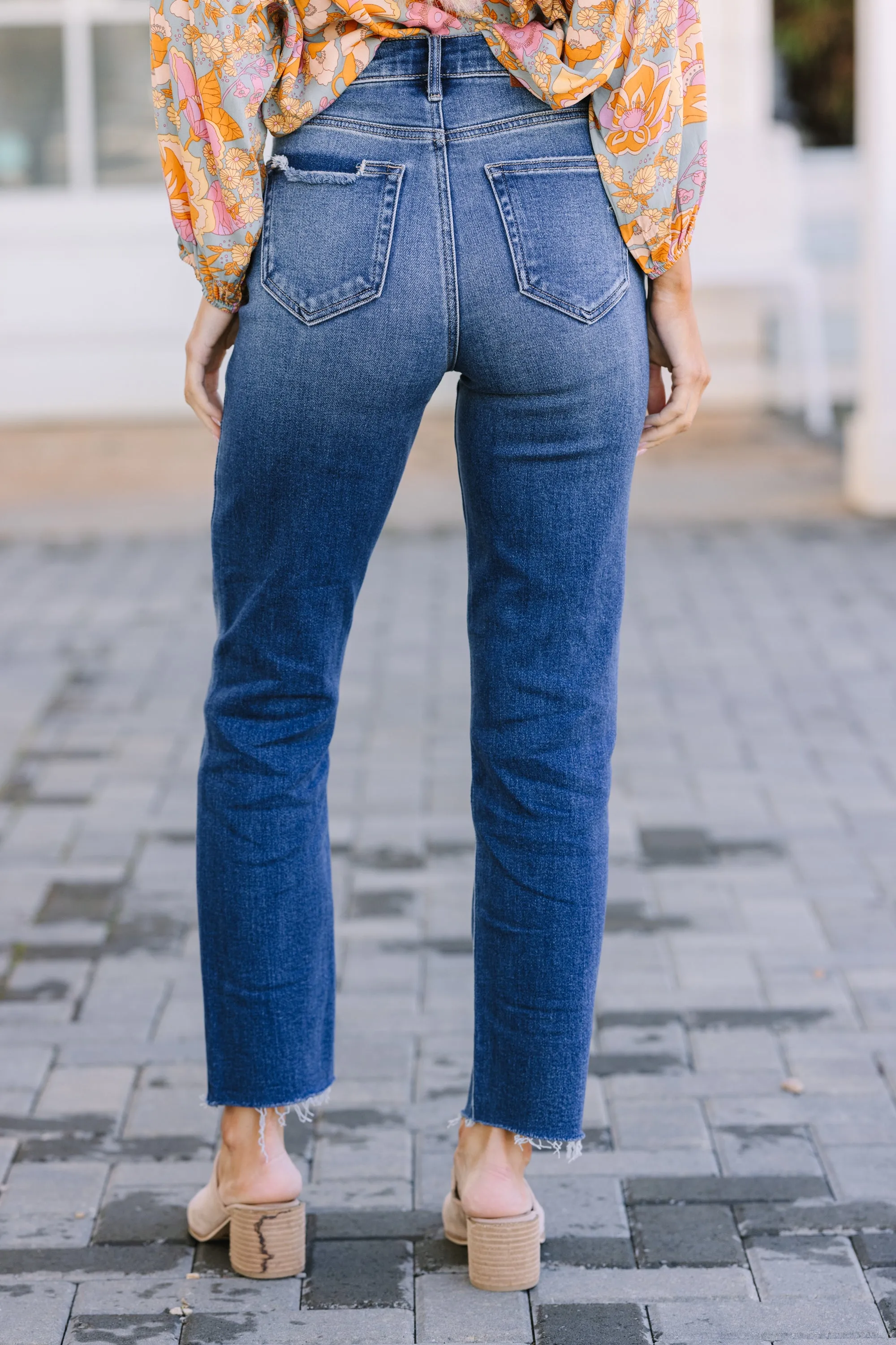 Hidden Jeans: Take A Stand Dark Wash Straight Leg Jeans