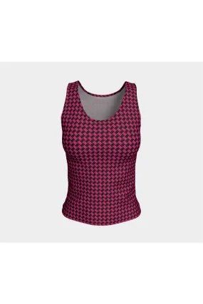 Hot Pink Fitted Tank Top