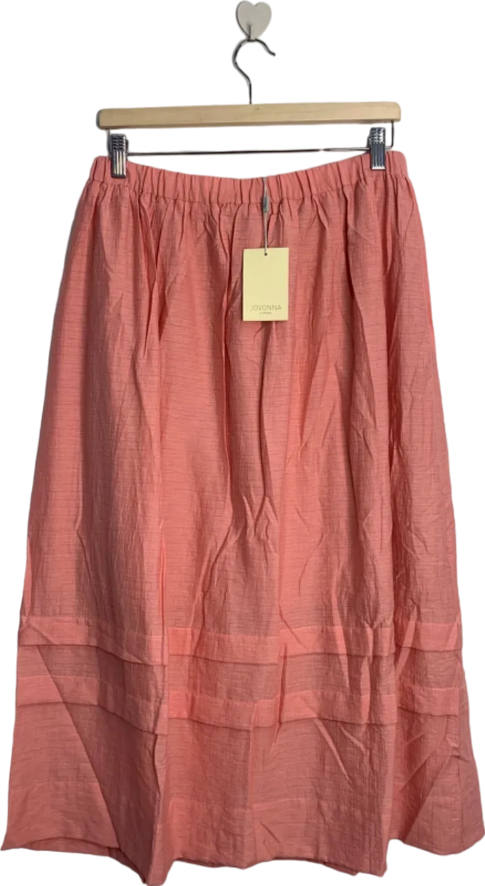 Jovonna London AVEENA Pink Midi Skirt UK XL