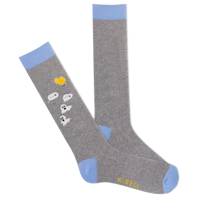 K.Bell Men's Ghosted Text Crew Sock