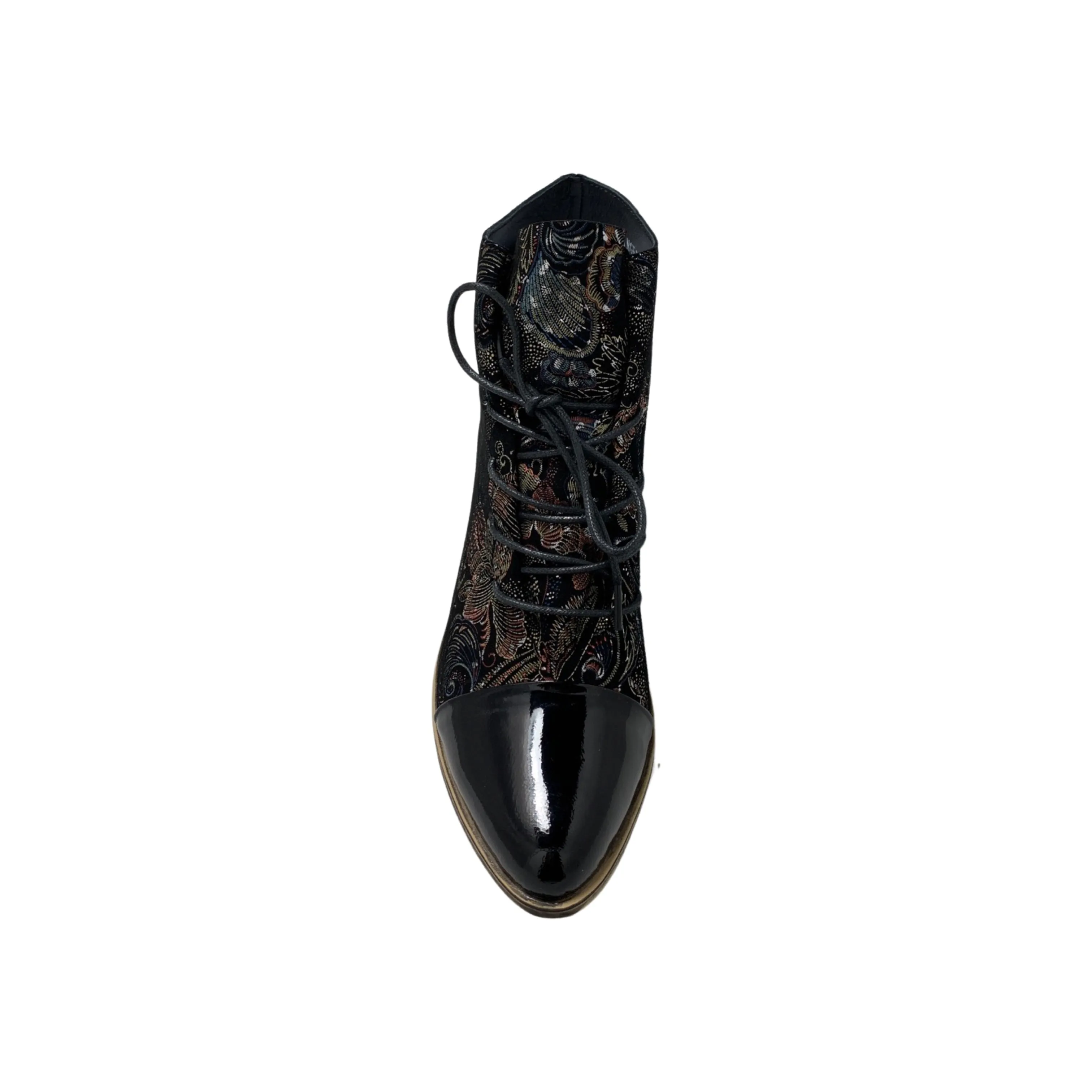 Kingfisher Black Multi Lace Up Boot