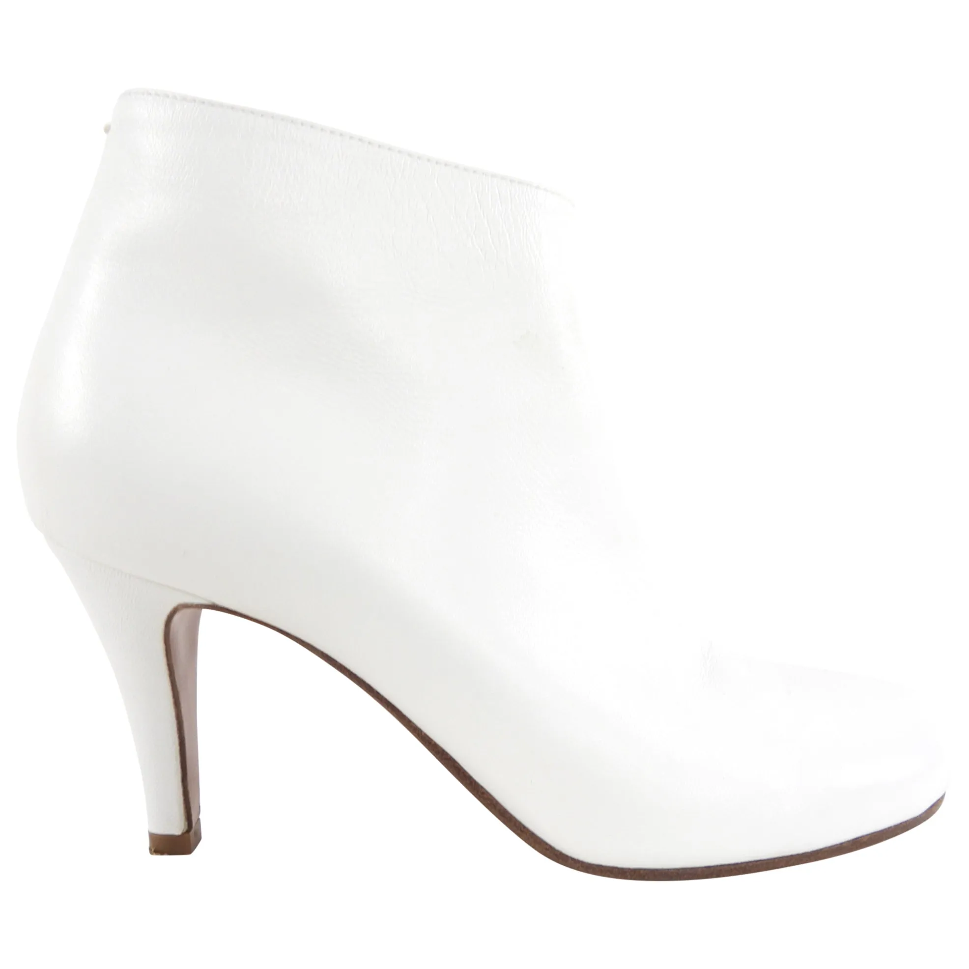 Maison Margiela White Leather Ankle Boots - 38