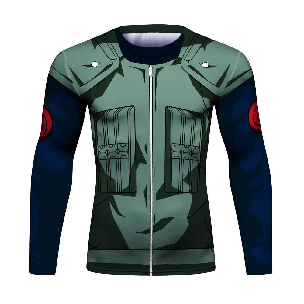 Naruto 'Kakashi' Elite Long Sleeve Compression Rash Guard Set