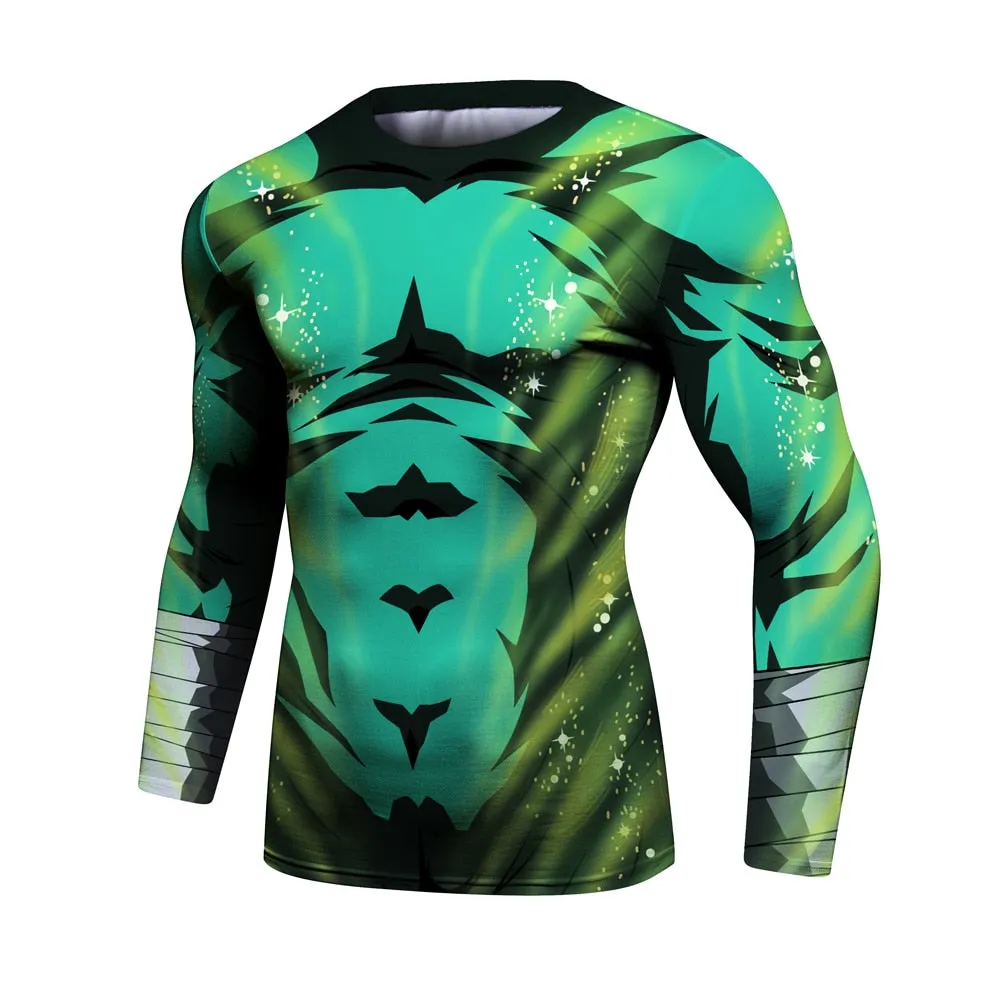 Naruto 'Rock Lee | 2.0' Elite Long Sleeve Compression Rash Guard Set