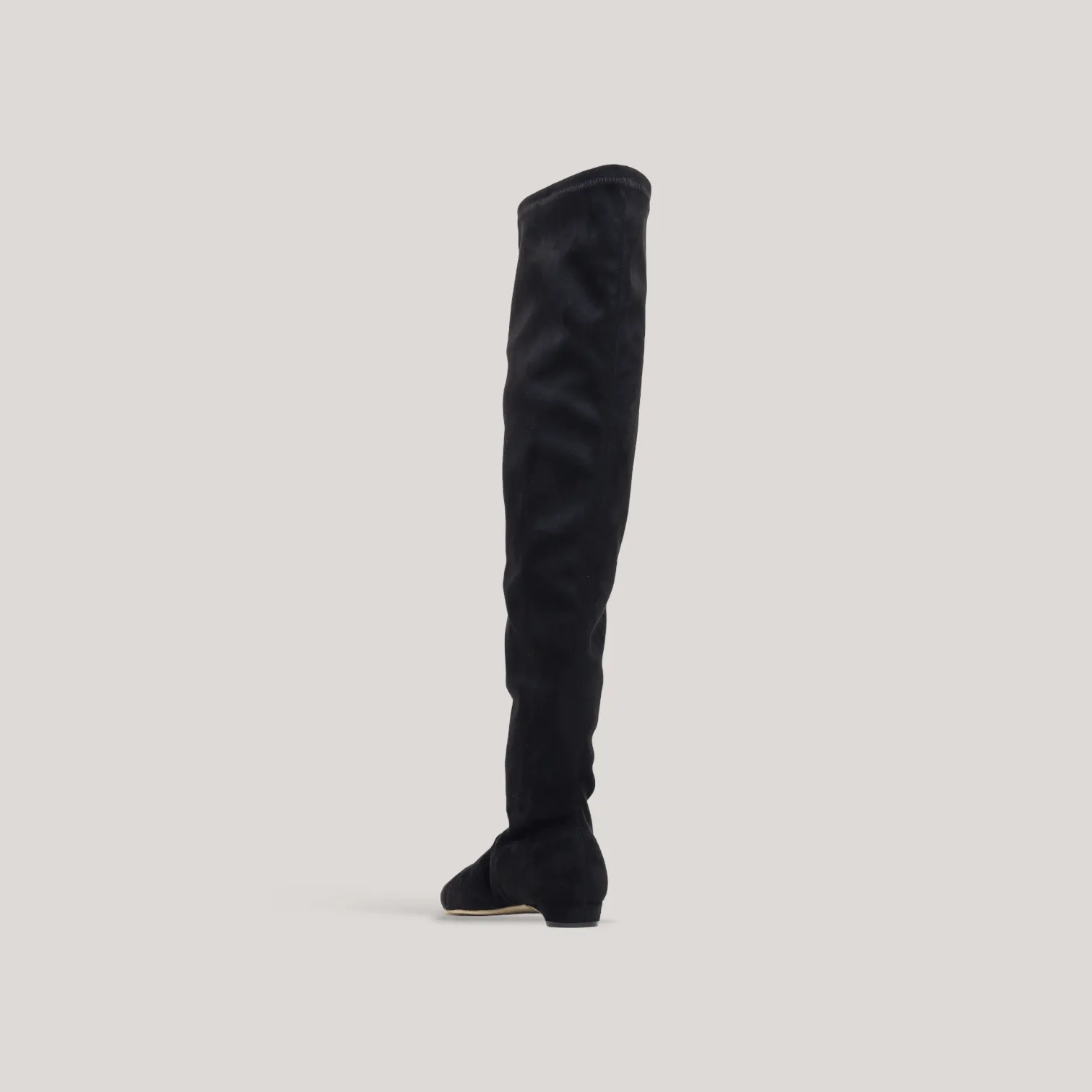 NICOLETTA | Black - Vegan Suede Over-The-Knee Boots