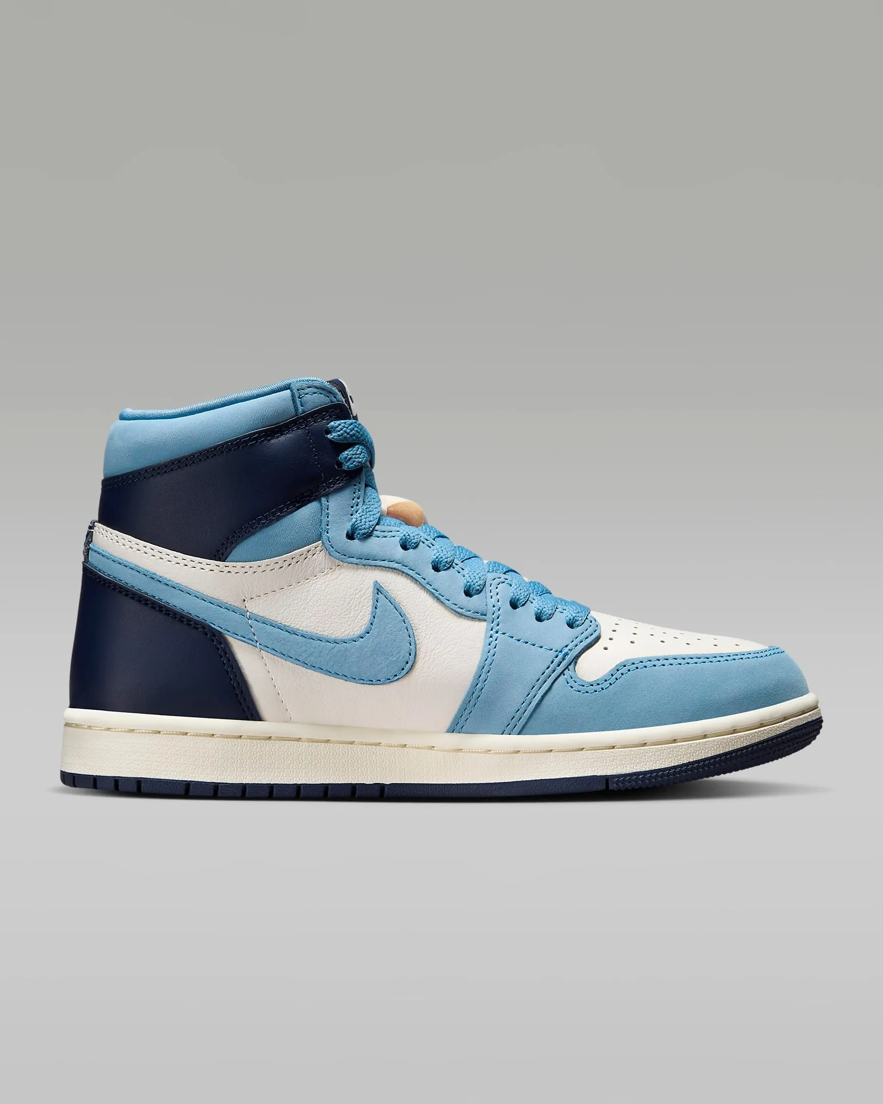 Nike Women's Air Jordan 1 High OG Shoes - University Blue / Sail / Midnight Navy / University Gold