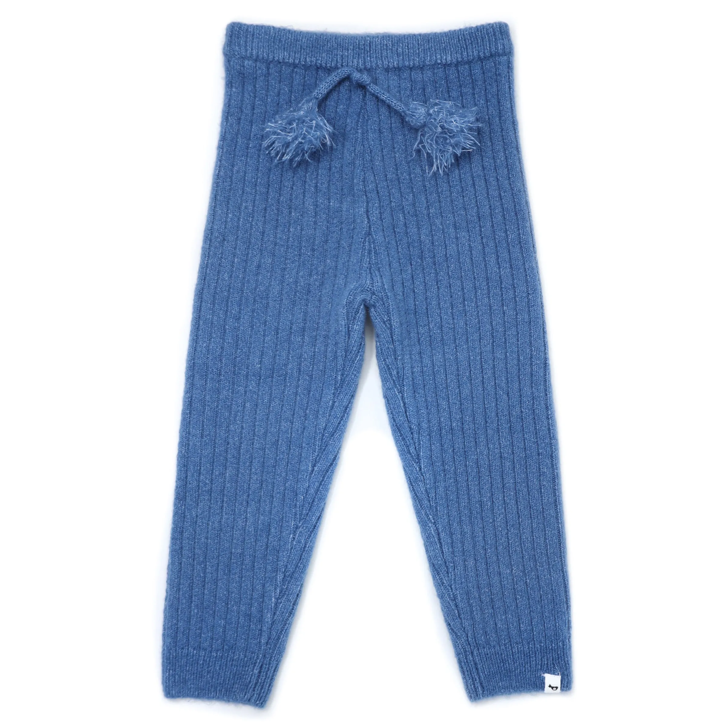 oh baby! Fuzzy Knit Leggings - Blue