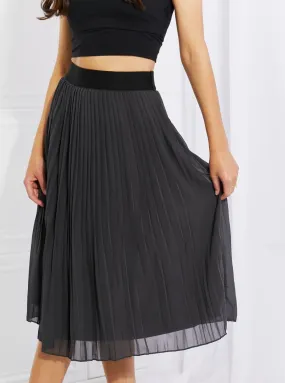 Romantic At Heart Pleated Chiffon Midi Skirt (Online Exclusive)