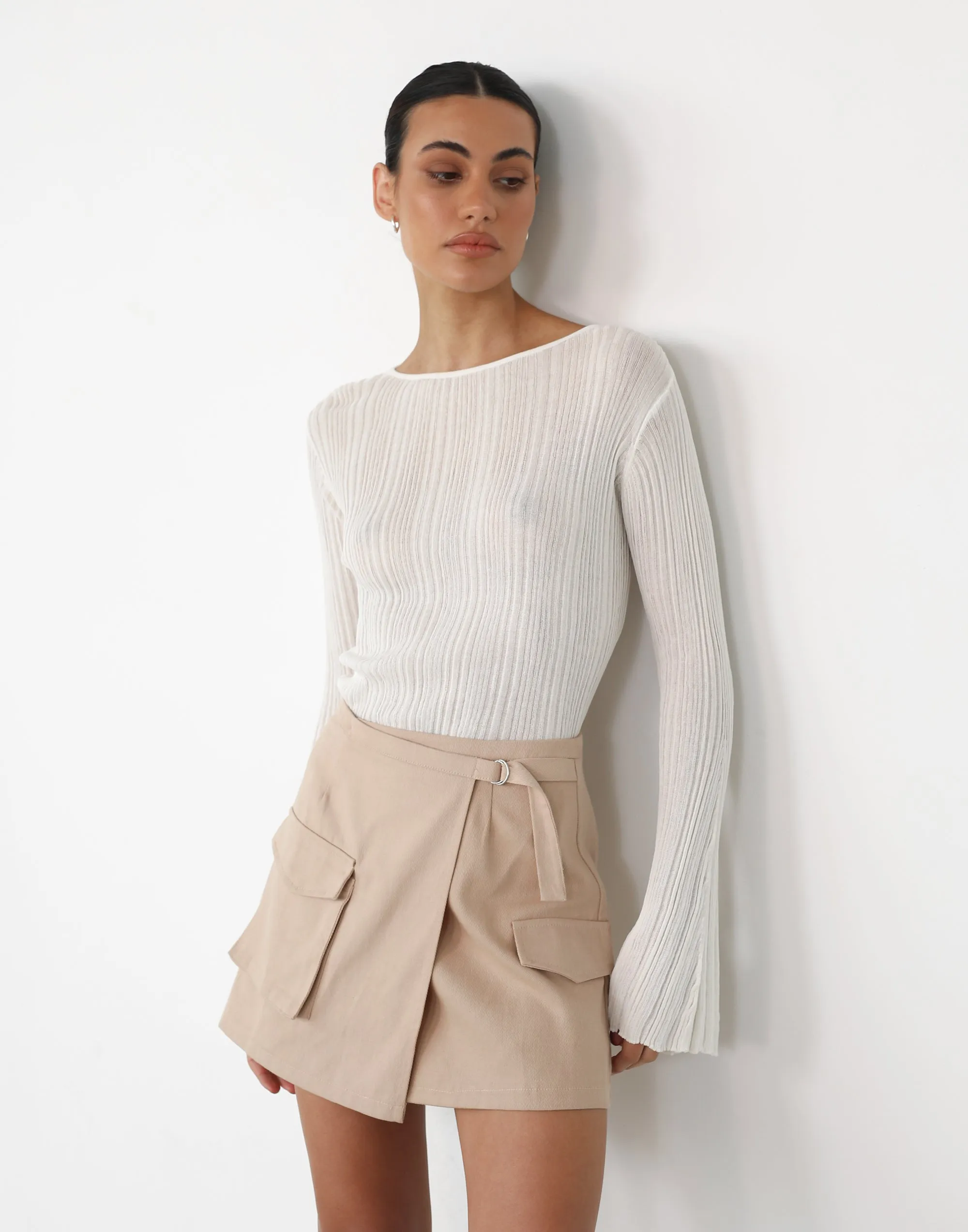 Scottie Mini Skirt (Almond)