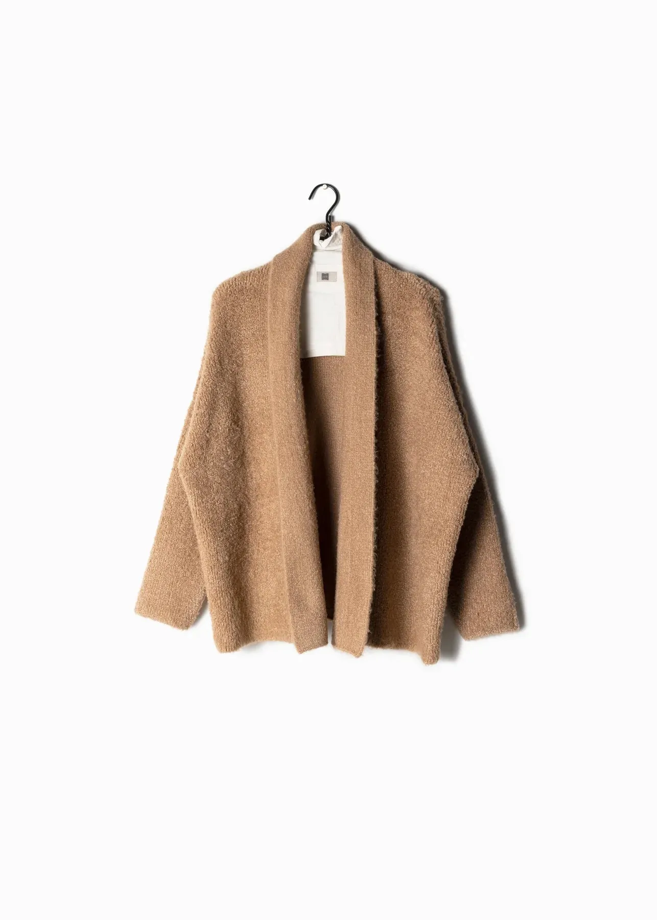 Shawl Collared Shearling Cardigan