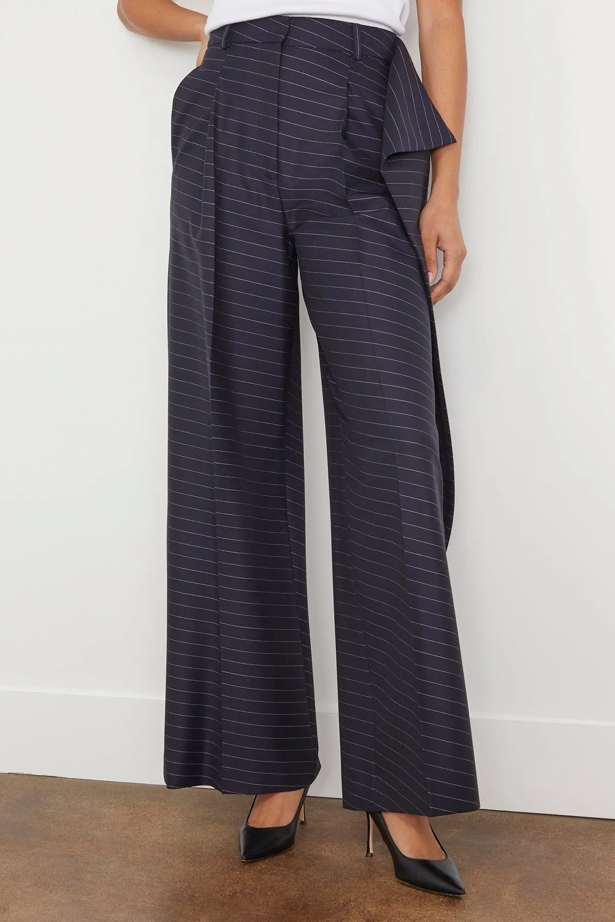 Side Panel Trousers in Navy