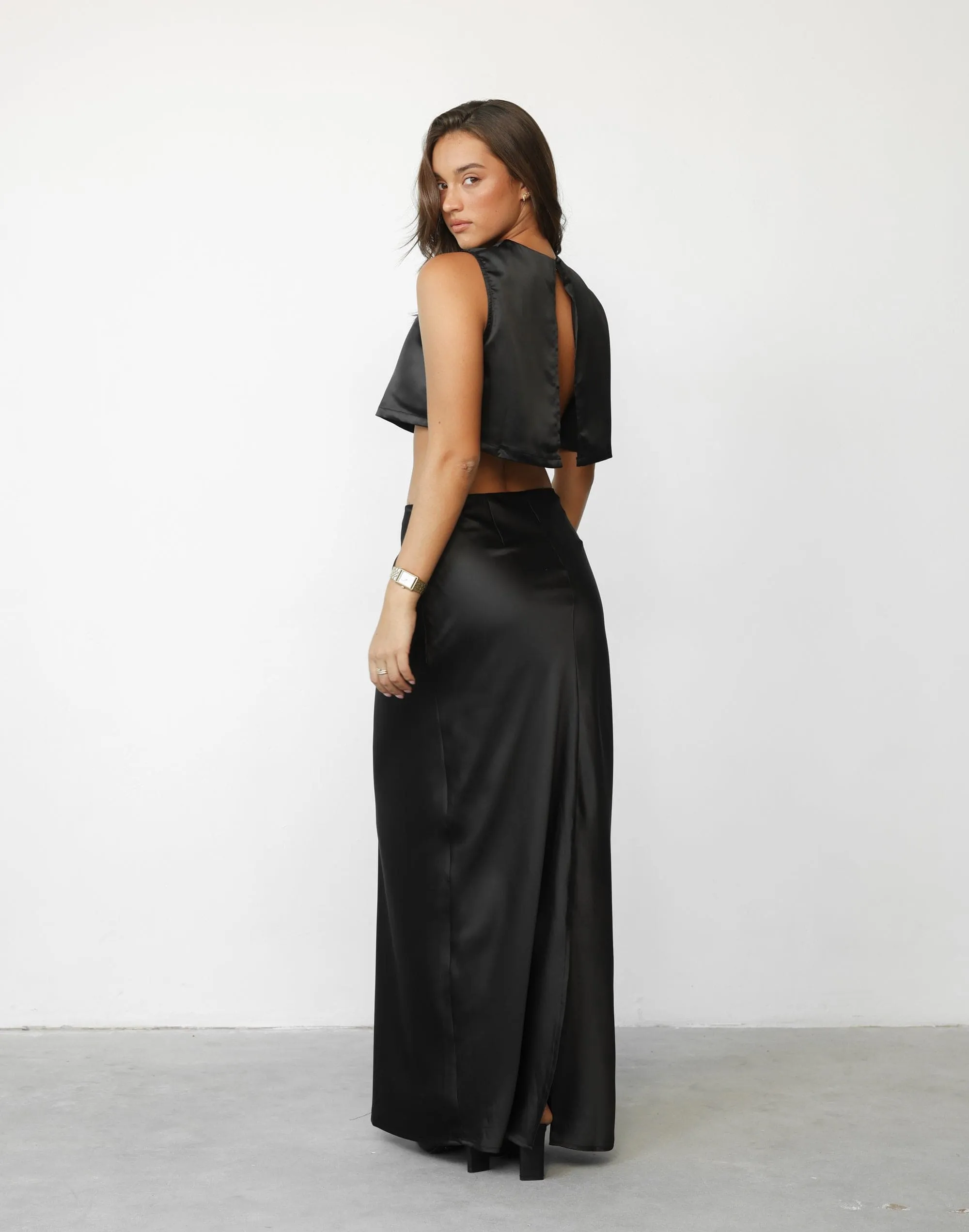 Sincerity Maxi Skirt (Black)