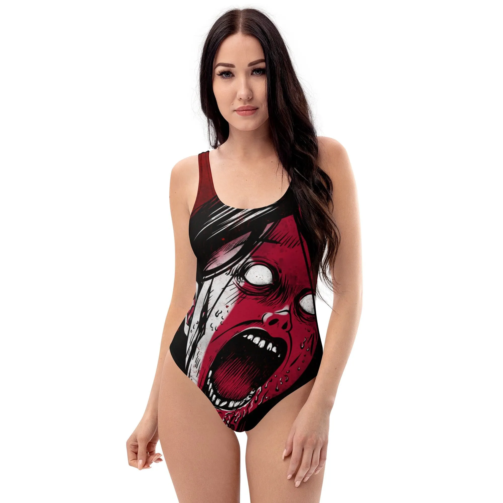 Soft Goth Style / One Piece Swimsuit Women / Alternative Clothing