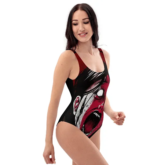 Soft Goth Style / One Piece Swimsuit Women / Alternative Clothing