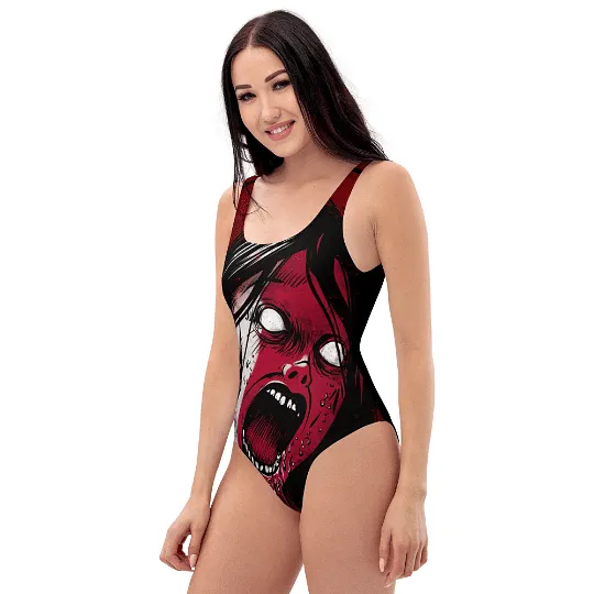 Soft Goth Style / One Piece Swimsuit Women / Alternative Clothing