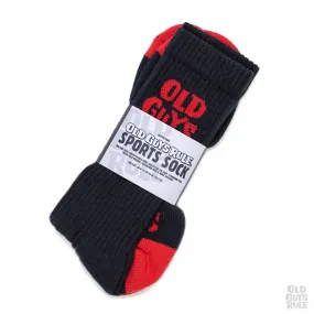 'Stacked Logo' Sports Sock - Navy