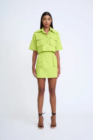 Sunny Lime Pocket Mini Skirt | Final Sale - Sunny Lime