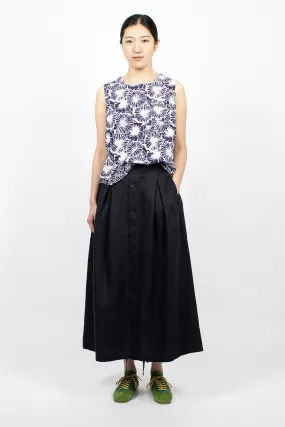 Tuck Skirt Navy Twill