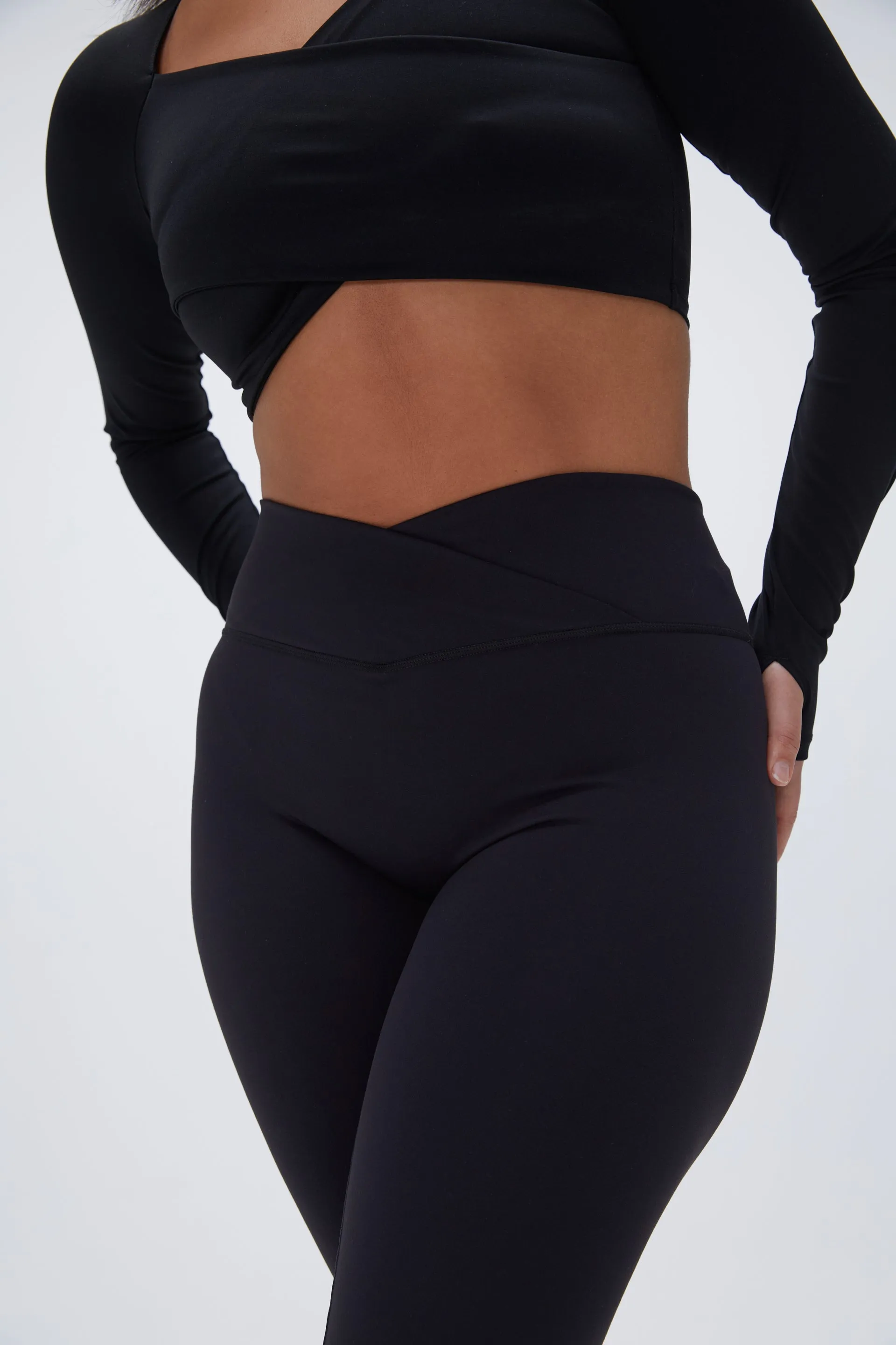 Ultimate Wrap Over Yoga Pant - Black