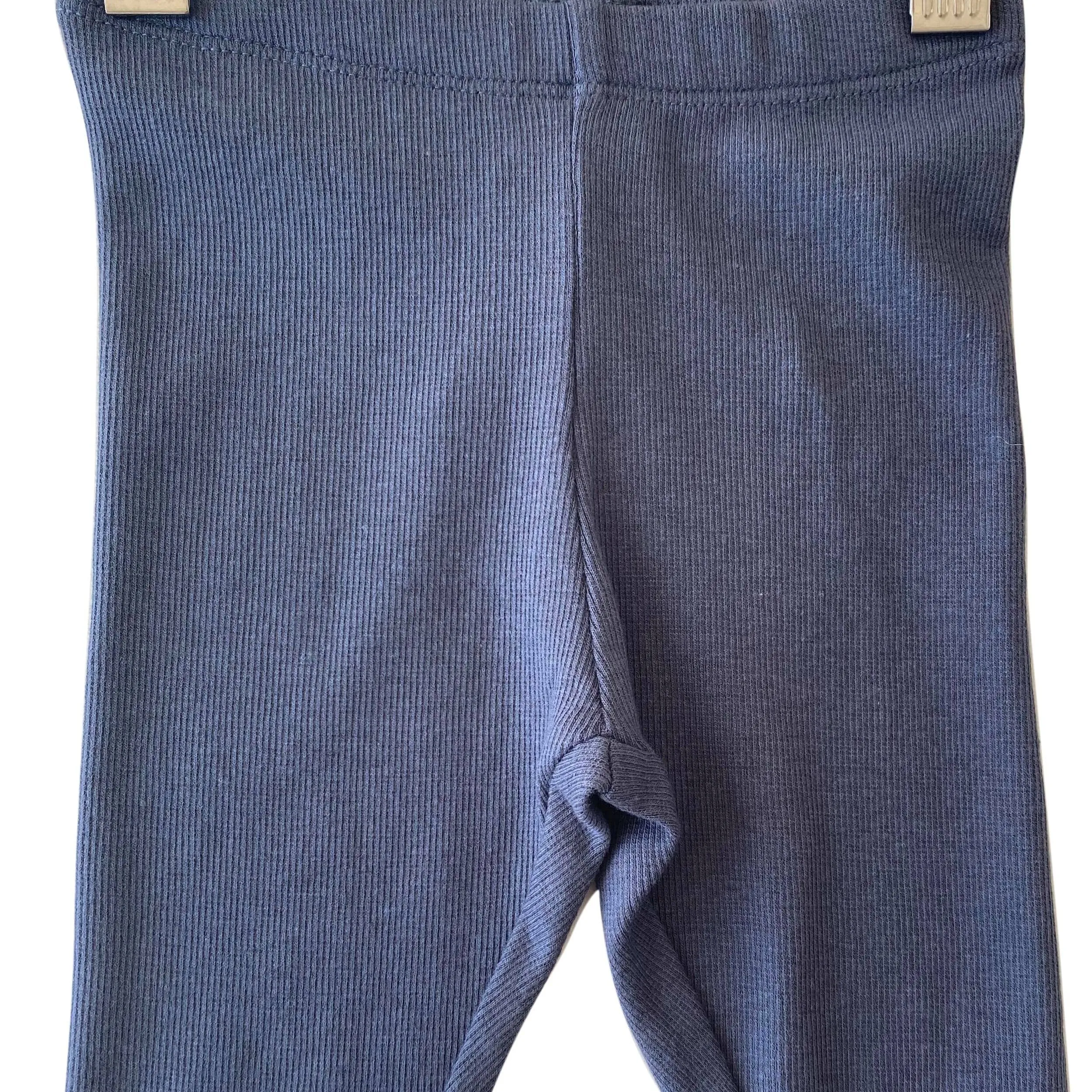 Wheat Greyblue Rib Leggings